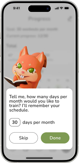 Progress screen